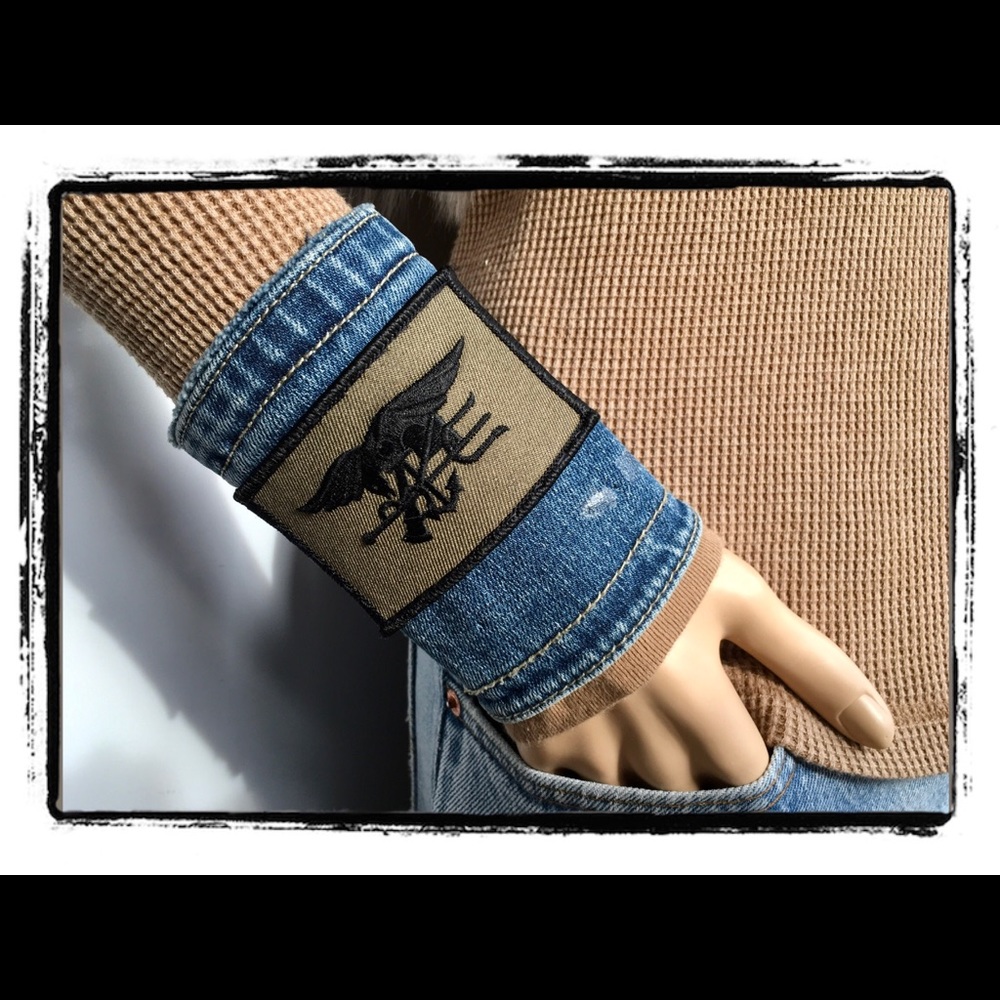 🇺🇸 US Navy SEALS DENIM CUFF BRACELET 🇺🇸